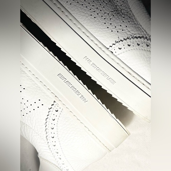 MENS P448 "Sohoer" calf leather low-top sneakers - Picture 8 of 16